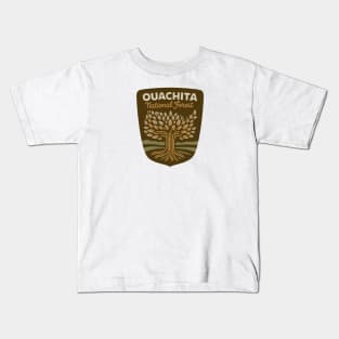 Ouachita National Forest Vintage Emblem Kids T-Shirt